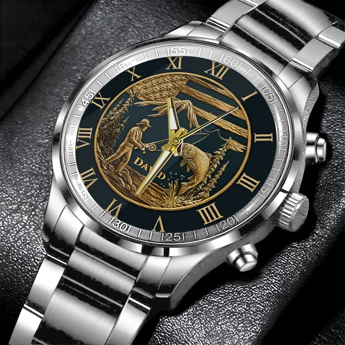 Geschenk für Angelfreunde – Personalisierte Angler-Handuhr