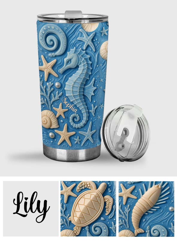Personalisierter Trinkbecher für Meeresliebhaber