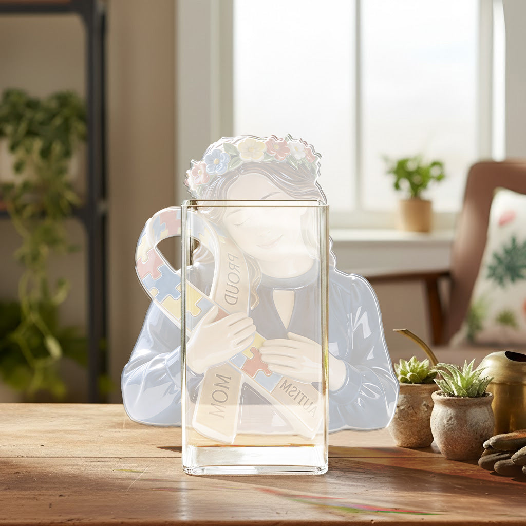 Medizinische Aufklärung – Personalisierter Acryltopf zur Aufklärung über Autismus