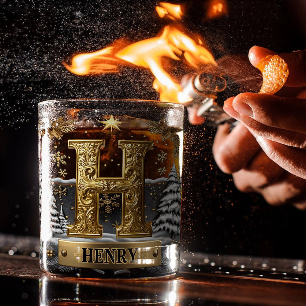 Frohe Weihnachten – personalisiertes Whiskyglas