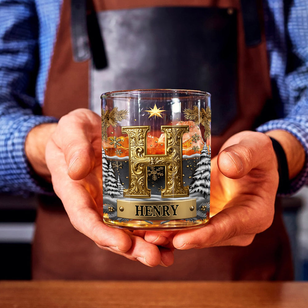 Frohe Weihnachten – personalisiertes Whiskyglas