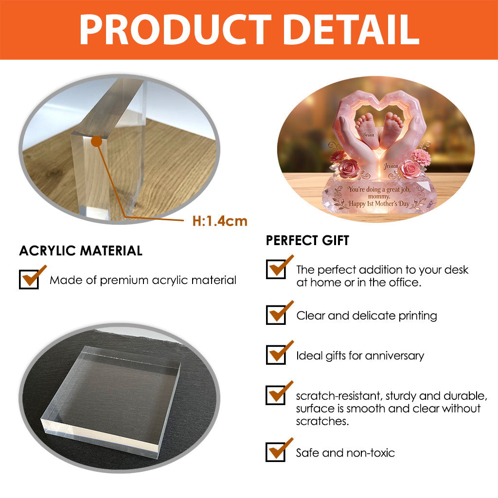 You're Doing A Great Job - Personalized Mother Custom Shaped Acrylic Plaque