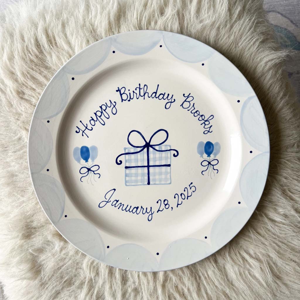 Happy Birthday - Personalized Birthday Ceramic Round Plate