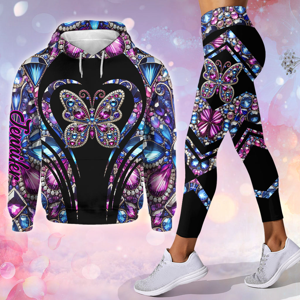 Love Butterfly - Personalized Butterfly Hoodie and Leggings