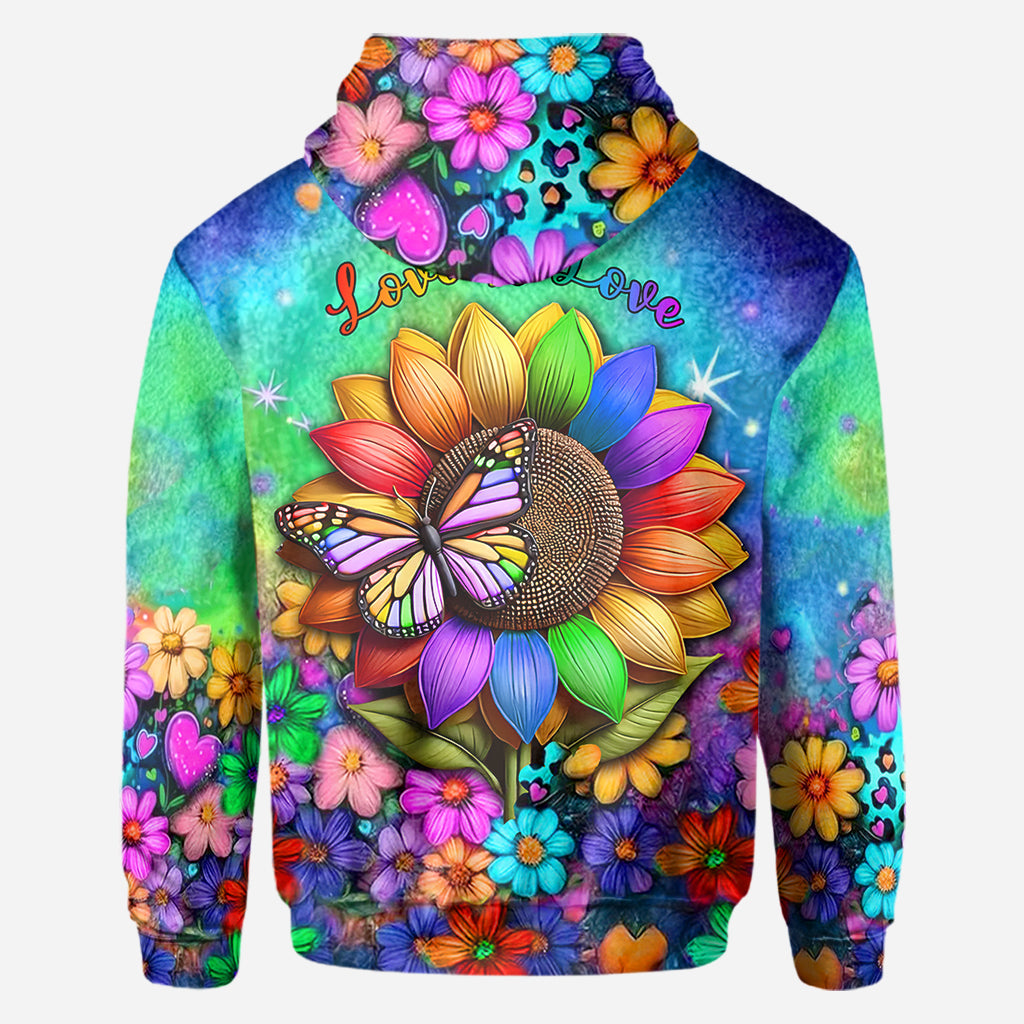 Love Is Love - Personalized LGBT Support All Over Shirt