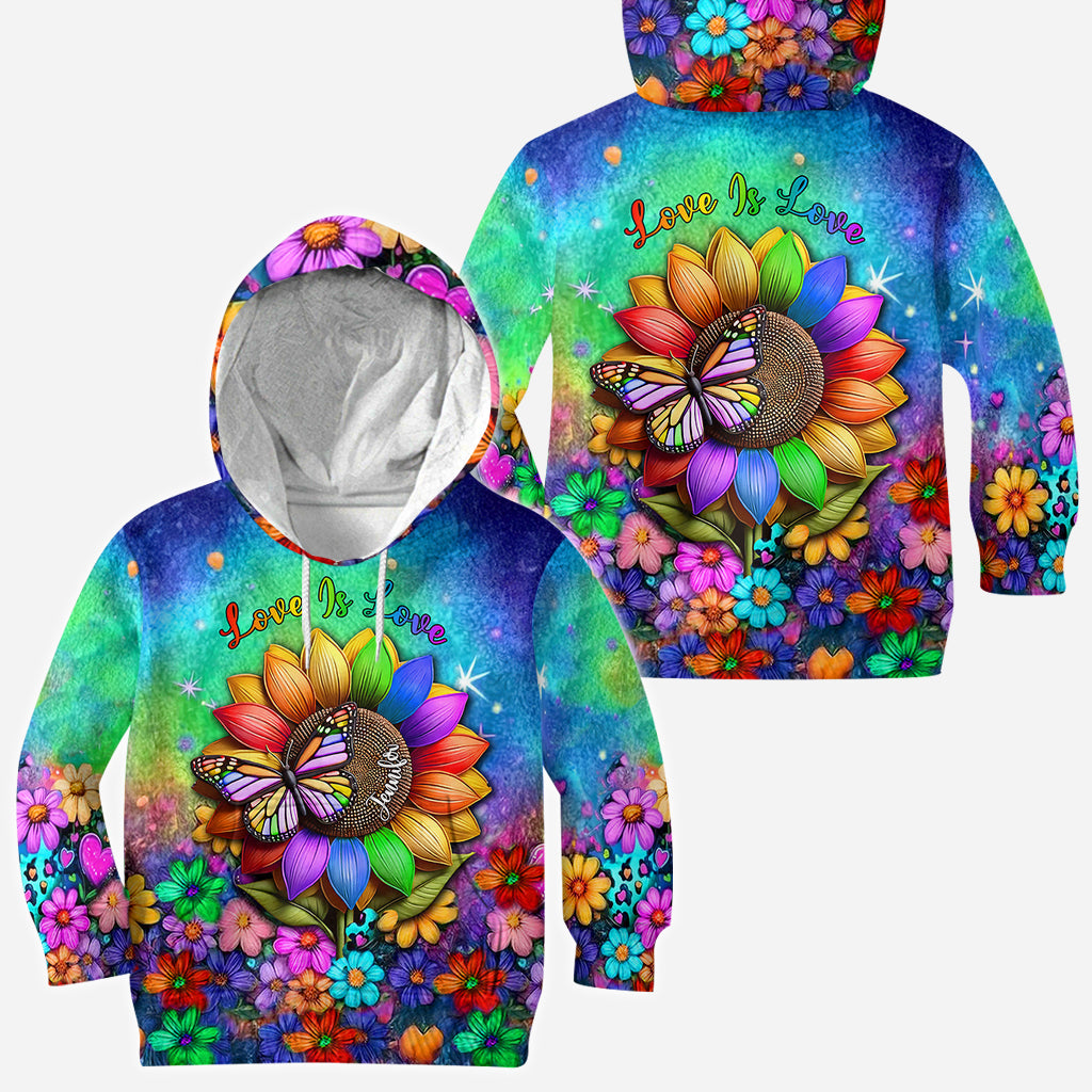 Love Is Love - Personalized LGBT Support All Over Shirt