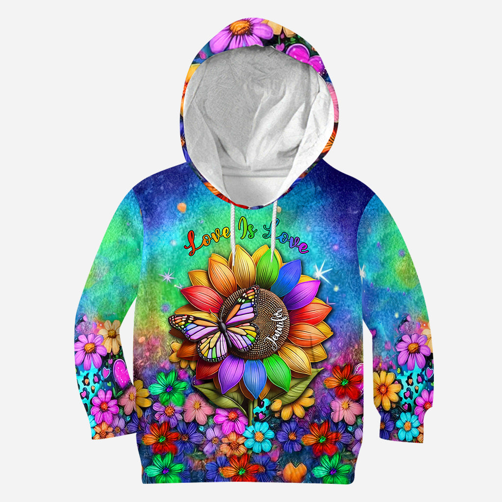 Love Is Love - Personalized LGBT Support All Over Shirt