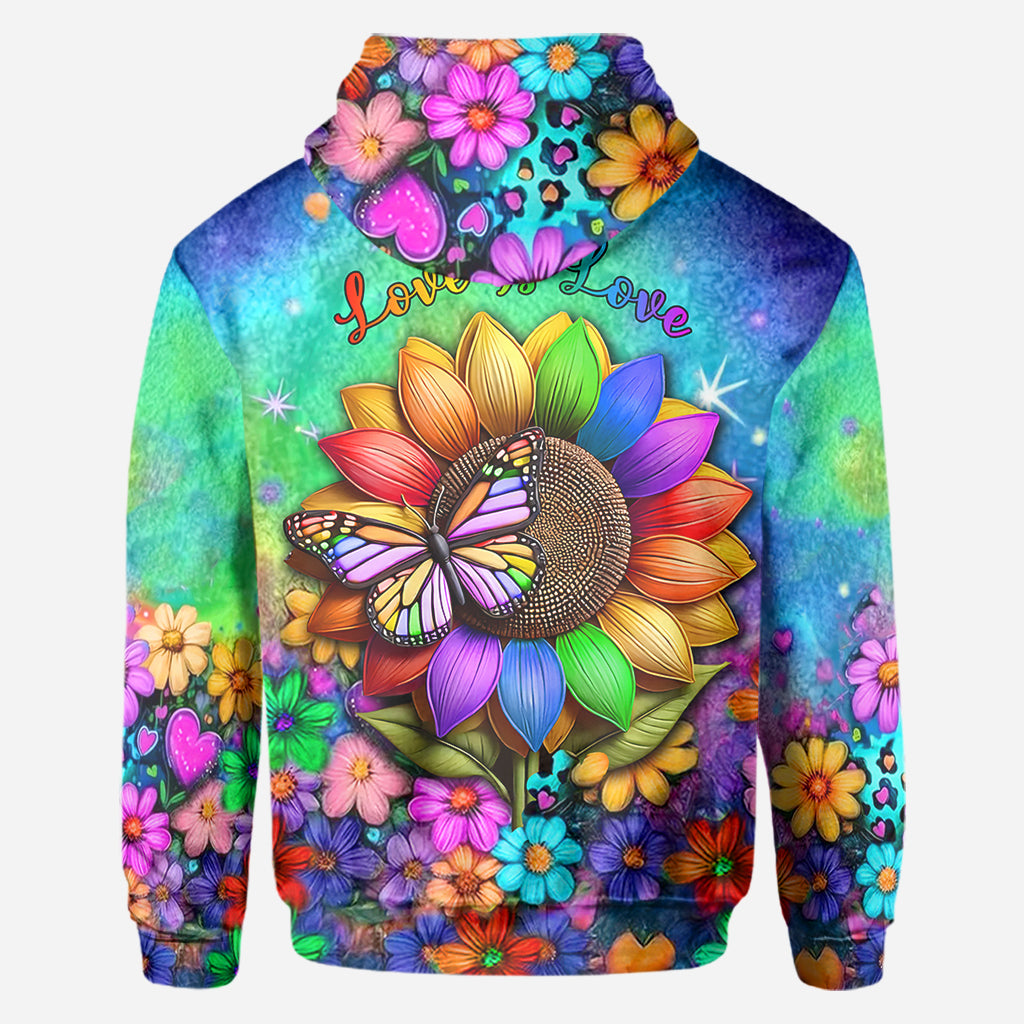 Love Is Love - Personalized LGBT Support All Over Shirt