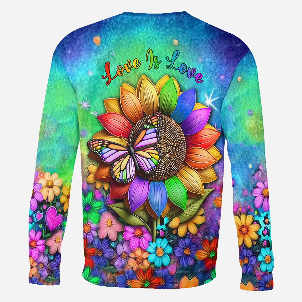 Love Is Love - Personalized LGBT Support All Over Shirt