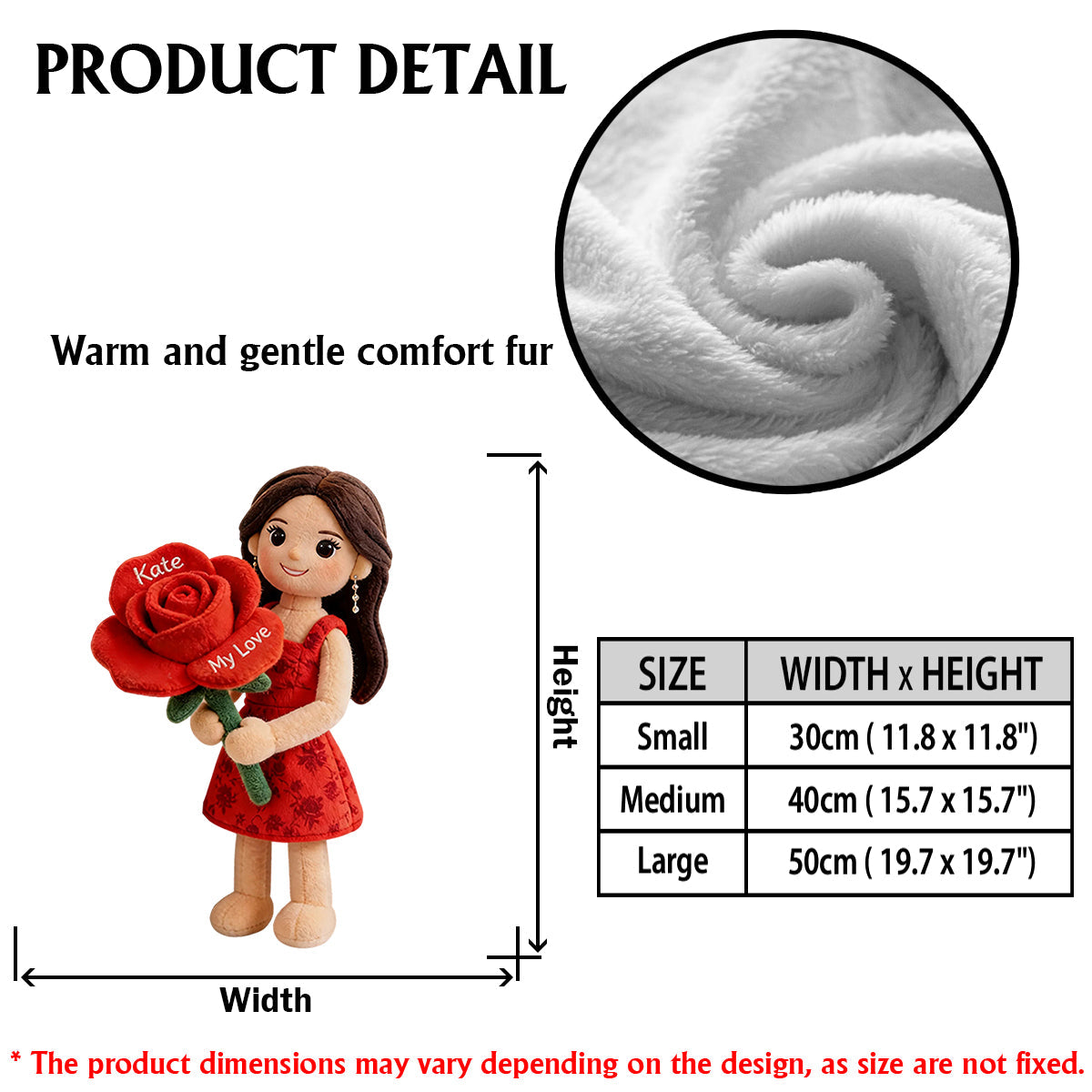 Geburtsblume mit Foto personalisieren – Premium-Kunstfellkissen zur Selbstliebe