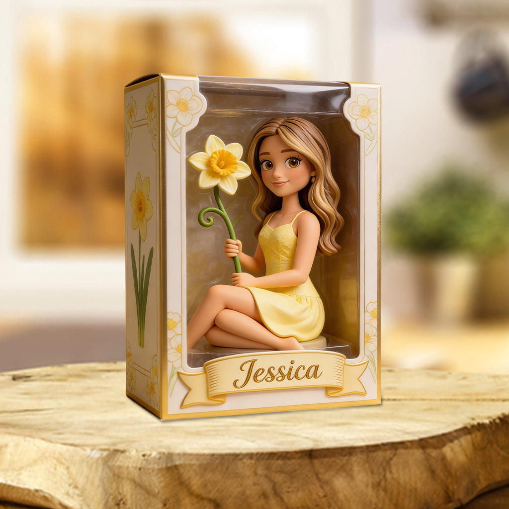 Custom Any Photo Birth Flower - Personalized Self Love Custom Shaped Acrylic Plaque