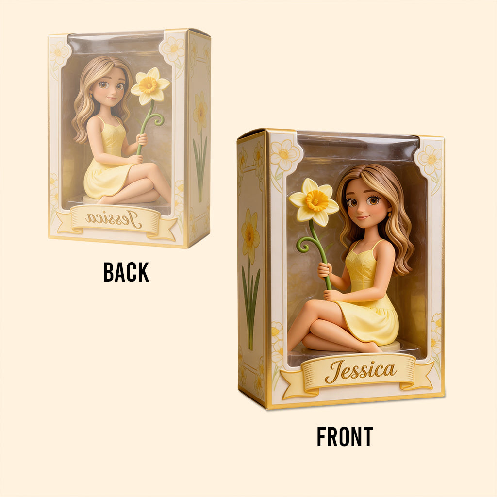 Custom Any Photo Birth Flower - Personalized Self Love Custom Shaped Acrylic Plaque