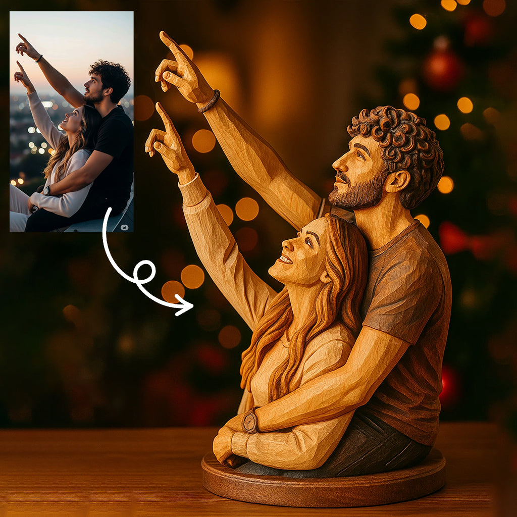 Ich liebe dich – Personalisierte Acrylplakette in individueller Form für Paare