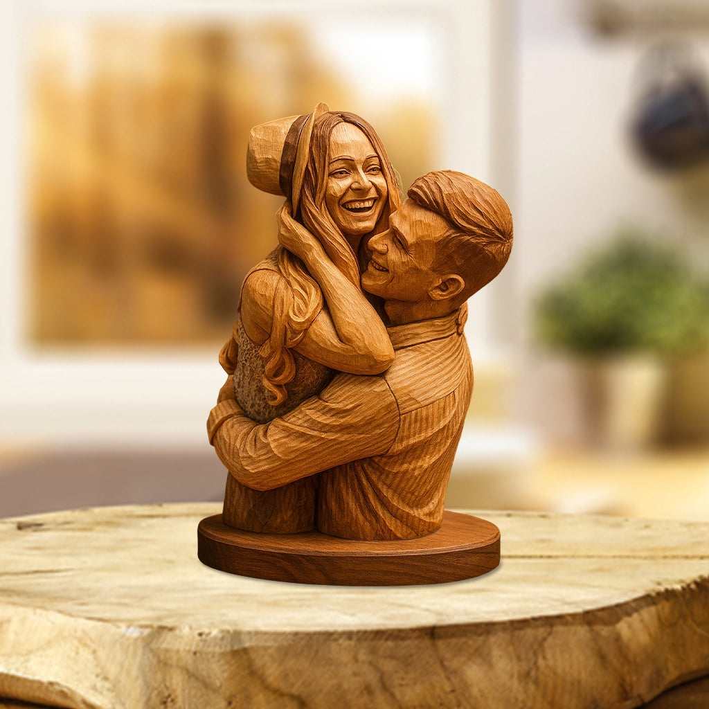 Ich liebe dich – Personalisierte Acrylplakette in individueller Form für Paare