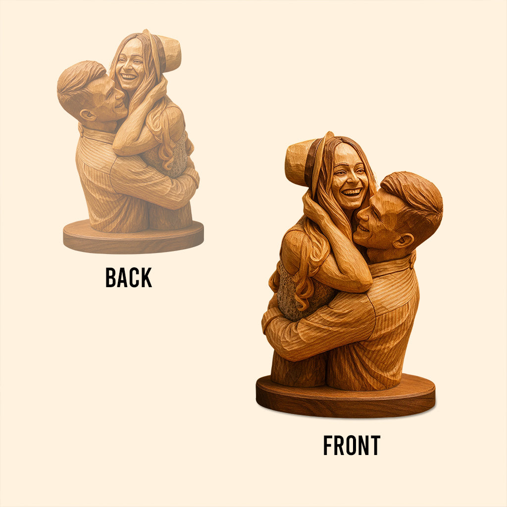 Ich liebe dich – Personalisierte Acrylplakette in individueller Form für Paare