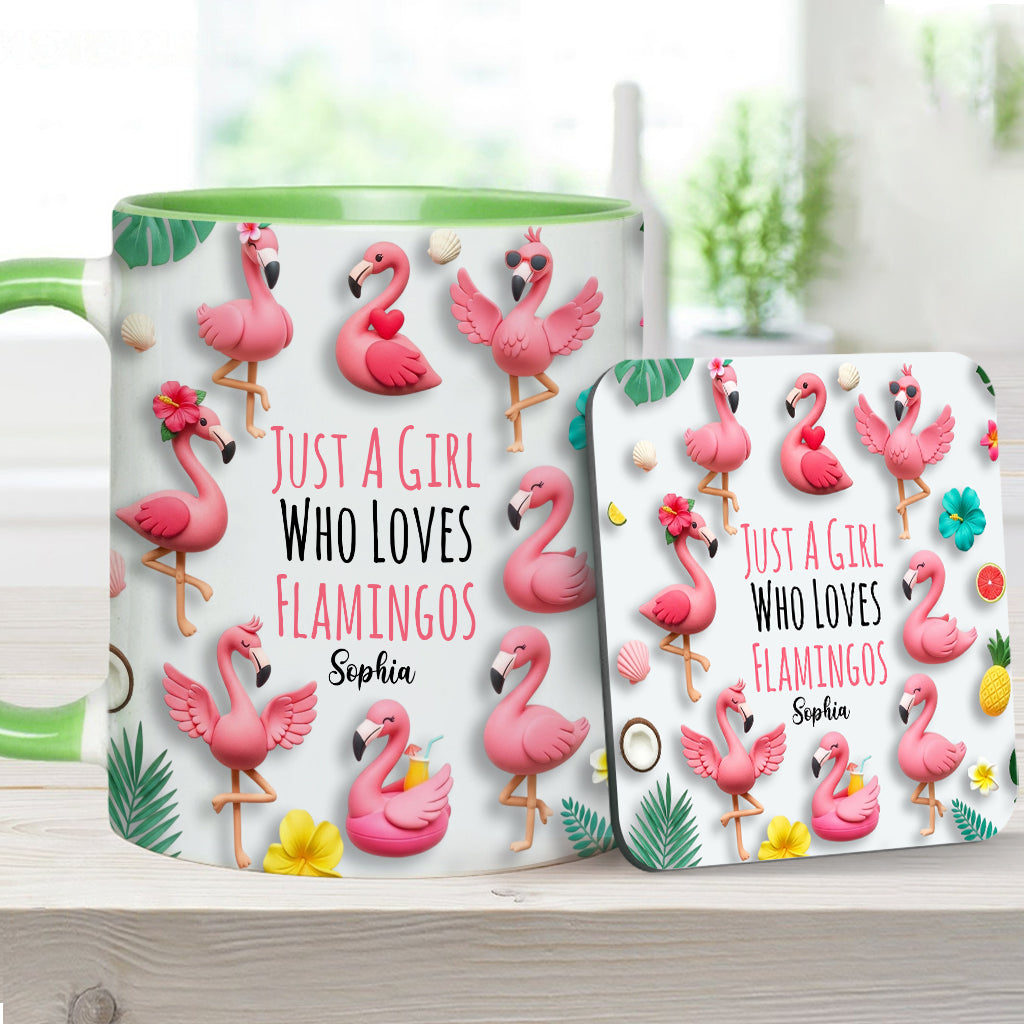 Personalisierte Tasse mit Flamingo-Motiv – perfekt für Mädchen, die Flamingos lieben