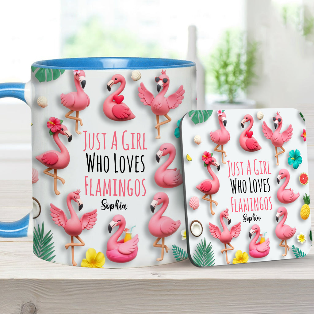 Personalisierte Tasse mit Flamingo-Motiv – perfekt für Mädchen, die Flamingos lieben