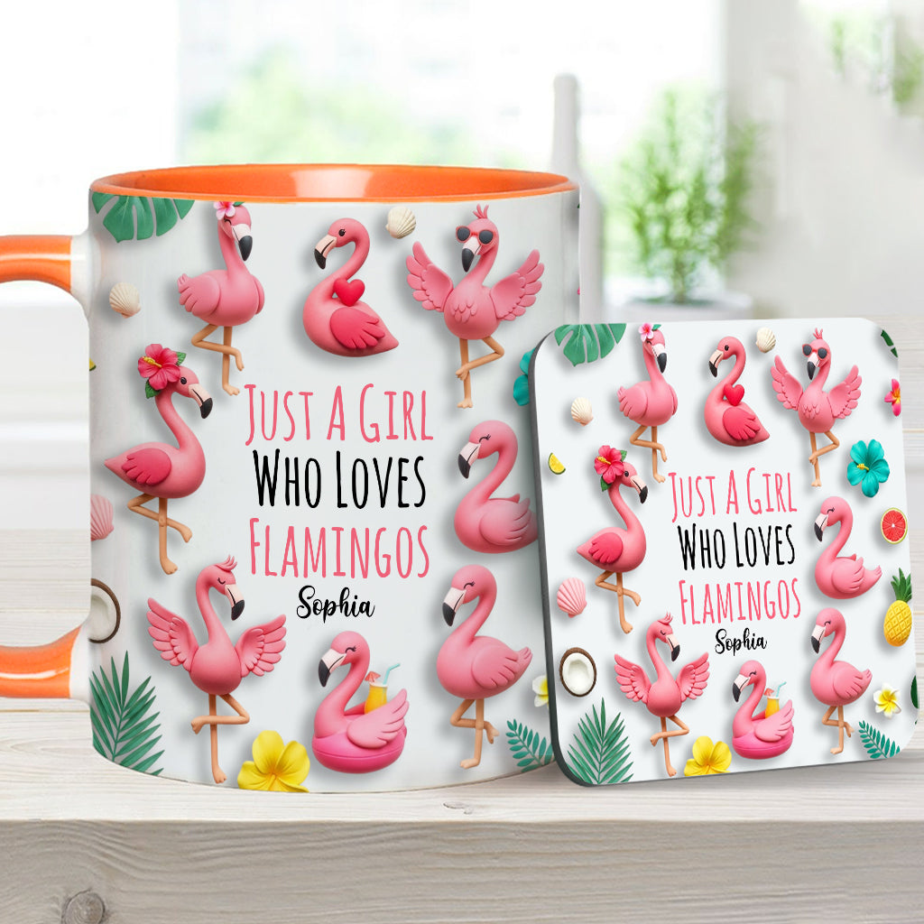 Personalisierte Tasse mit Flamingo-Motiv – perfekt für Mädchen, die Flamingos lieben