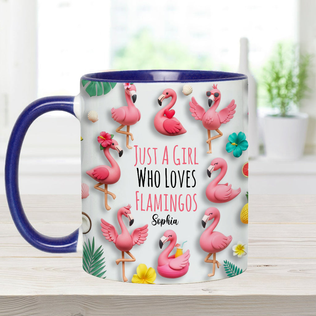 Personalisierte Tasse mit Flamingo-Motiv – perfekt für Mädchen, die Flamingos lieben