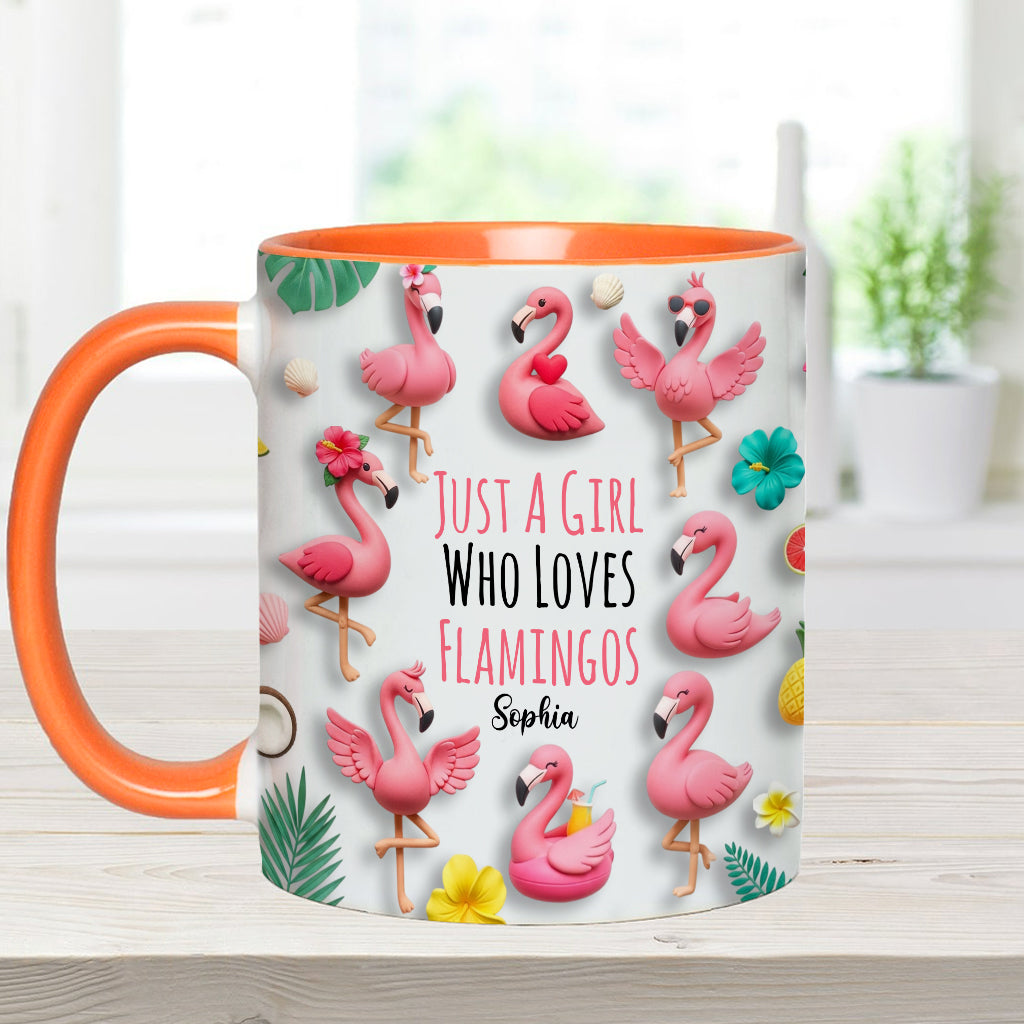 Personalisierte Tasse mit Flamingo-Motiv – perfekt für Mädchen, die Flamingos lieben