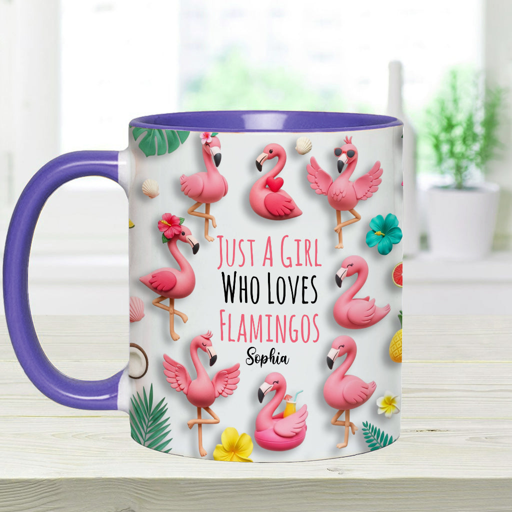 Personalisierte Tasse mit Flamingo-Motiv – perfekt für Mädchen, die Flamingos lieben