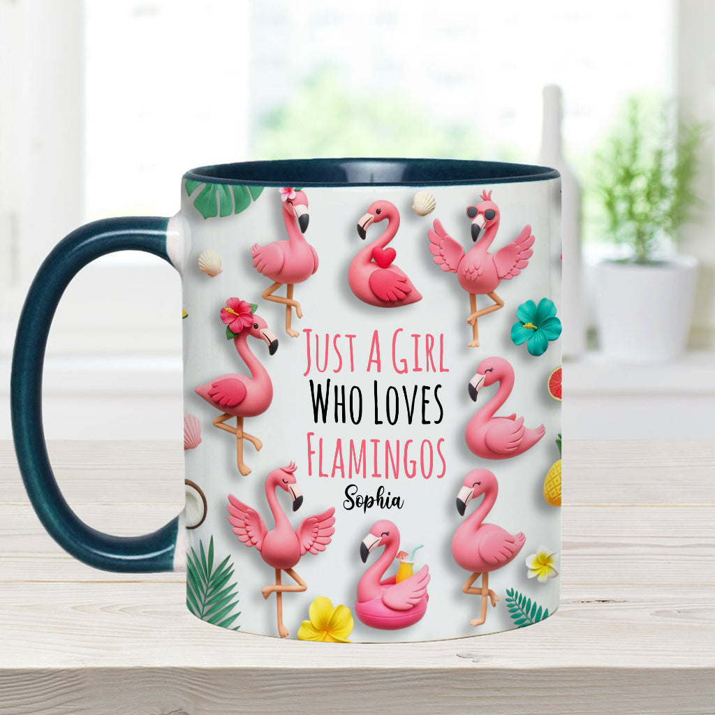 Personalisierte Tasse mit Flamingo-Motiv – perfekt für Mädchen, die Flamingos lieben