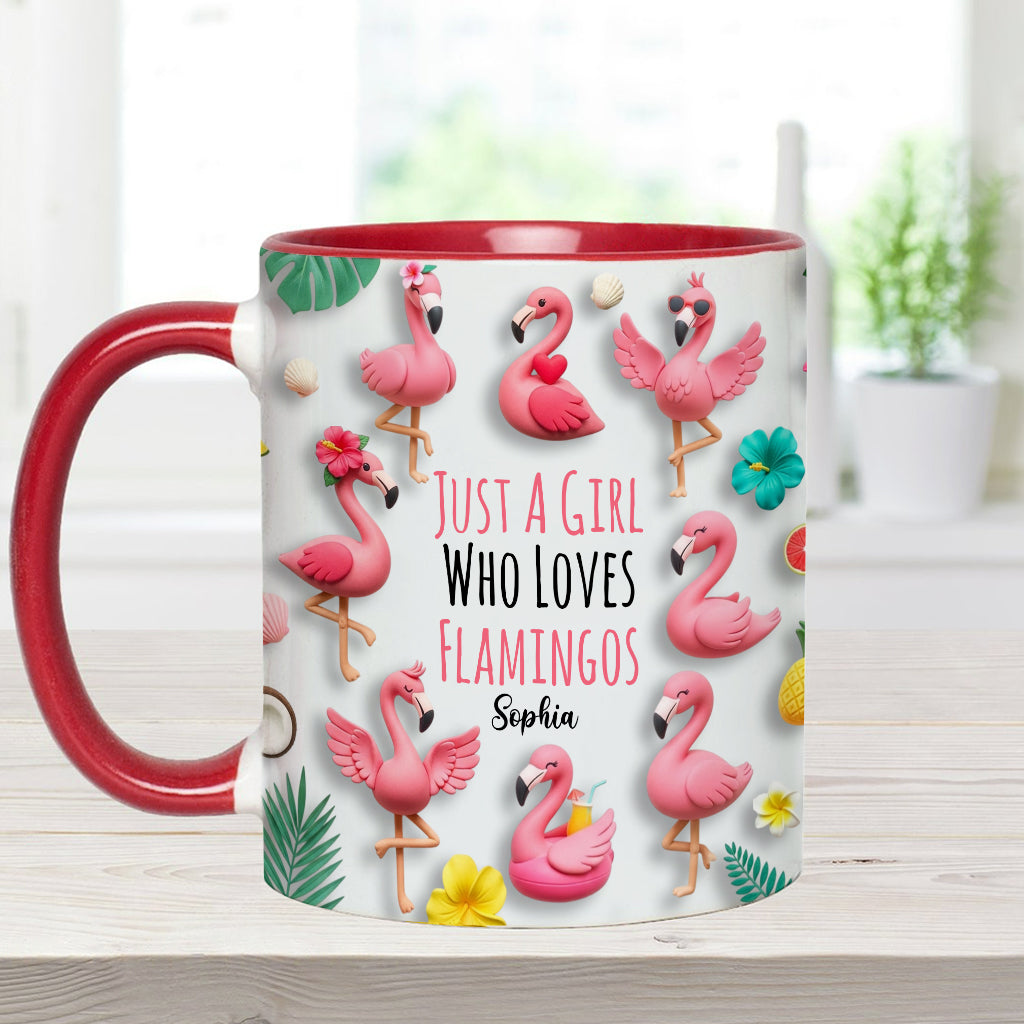 Personalisierte Tasse mit Flamingo-Motiv – perfekt für Mädchen, die Flamingos lieben