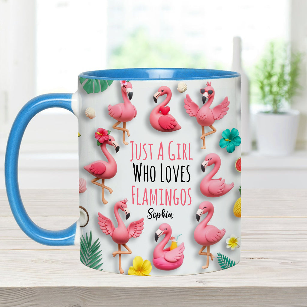 Personalisierte Tasse mit Flamingo-Motiv – perfekt für Mädchen, die Flamingos lieben
