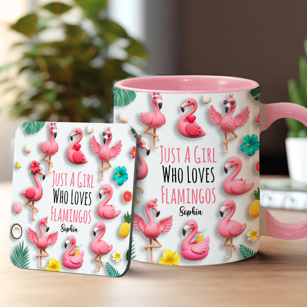 Personalisierte Tasse mit Flamingo-Motiv – perfekt für Mädchen, die Flamingos lieben