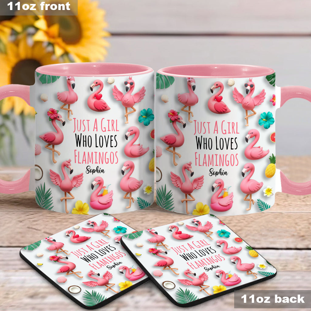 Personalisierte Tasse mit Flamingo-Motiv – perfekt für Mädchen, die Flamingos lieben