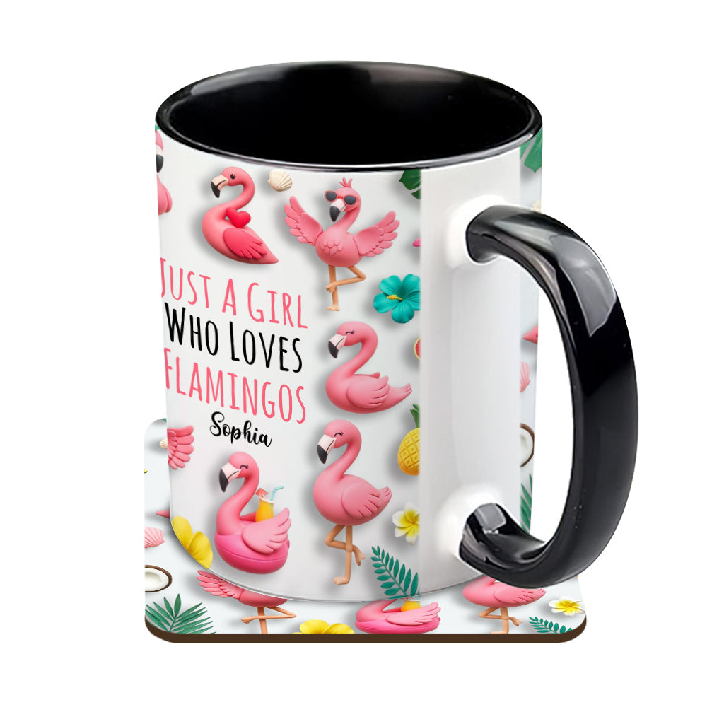 Personalisierte Tasse mit Flamingo-Motiv – perfekt für Mädchen, die Flamingos lieben