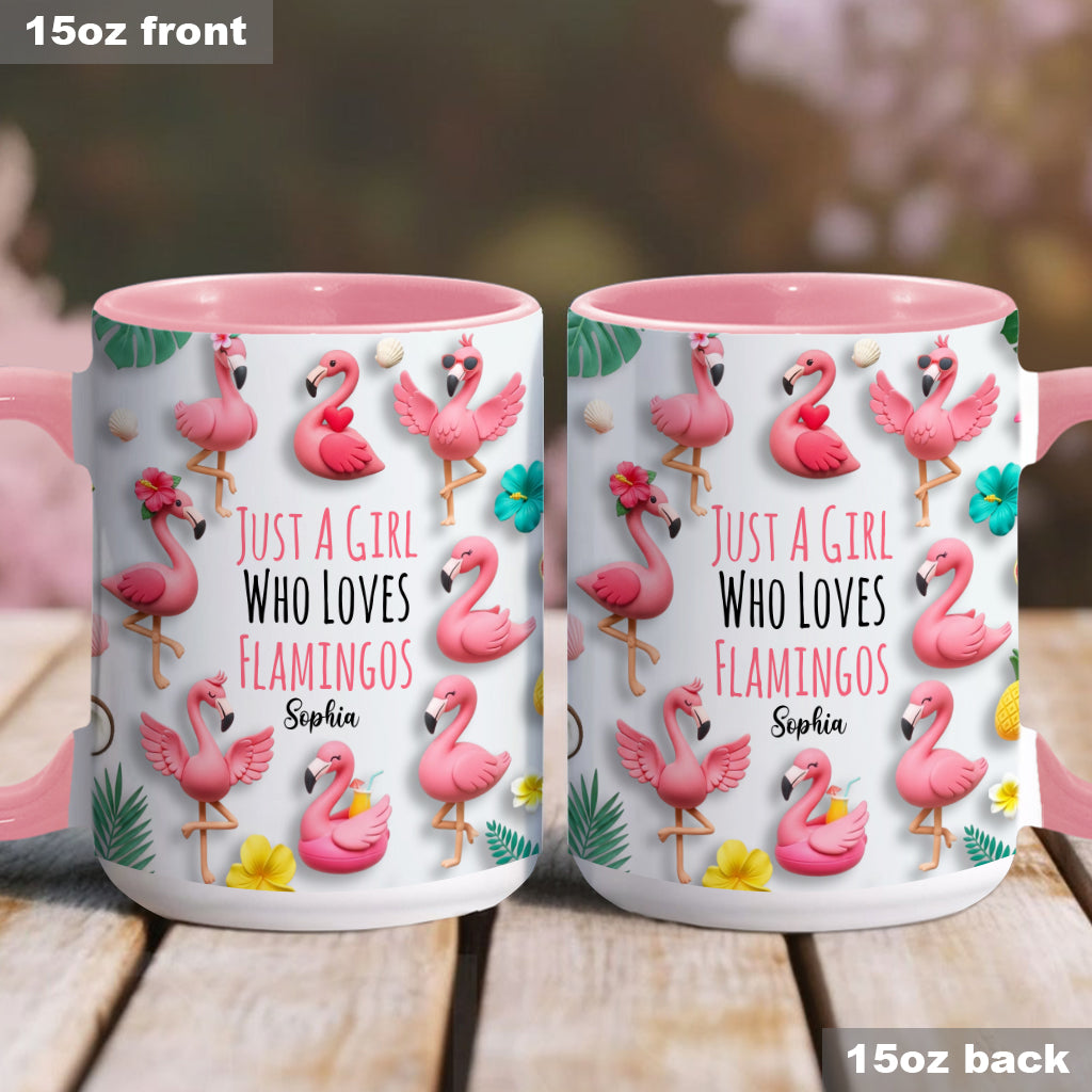 Personalisierte Tasse mit Flamingo-Motiv – perfekt für Mädchen, die Flamingos lieben