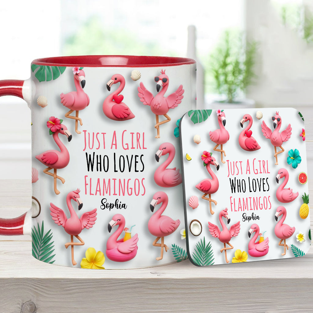 Personalisierte Tasse mit Flamingo-Motiv – perfekt für Mädchen, die Flamingos lieben