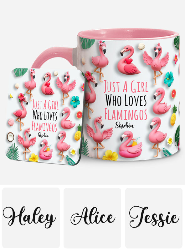 Personalisierte Tasse mit Flamingo-Motiv – perfekt für Mädchen, die Flamingos lieben
