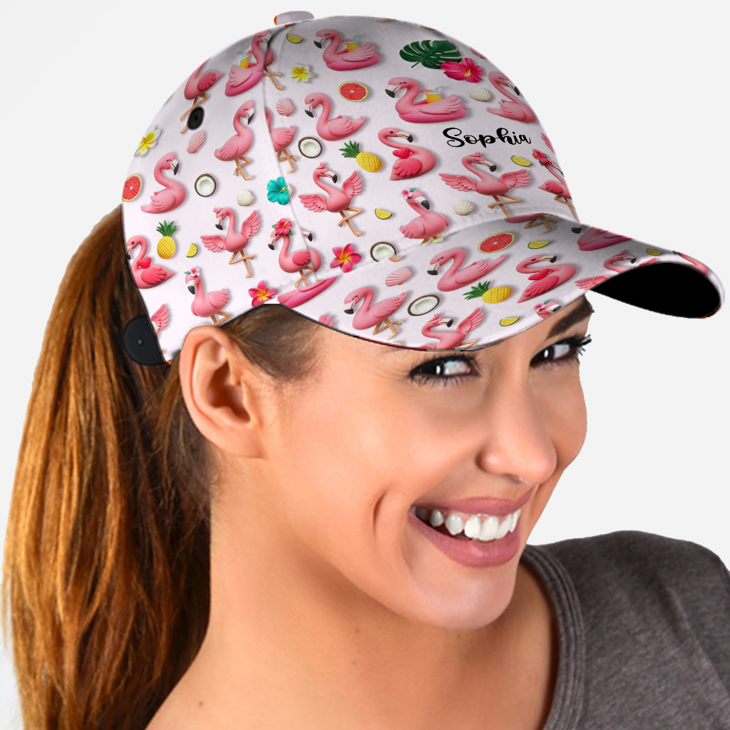 Love Flamingos - Personalized Flamingo Classic Cap