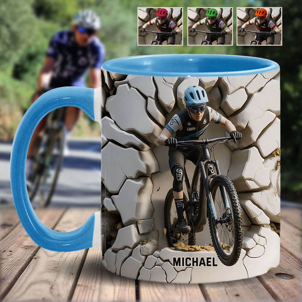 Cooler Biker - Personalisierter Dirtbike-Akzentbecher