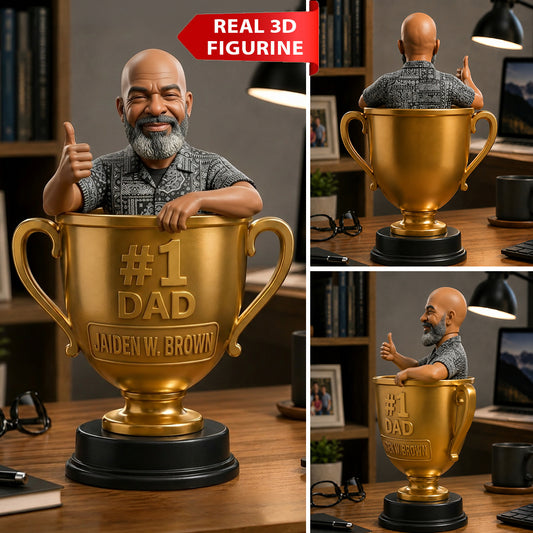 Personalisierte 3D-Figur für den besten Papa/Vater/Onkel