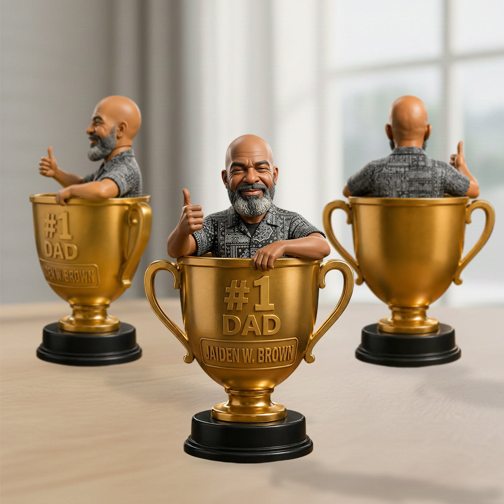 Personalisierte 3D-Figur für den besten Papa/Vater/Onkel