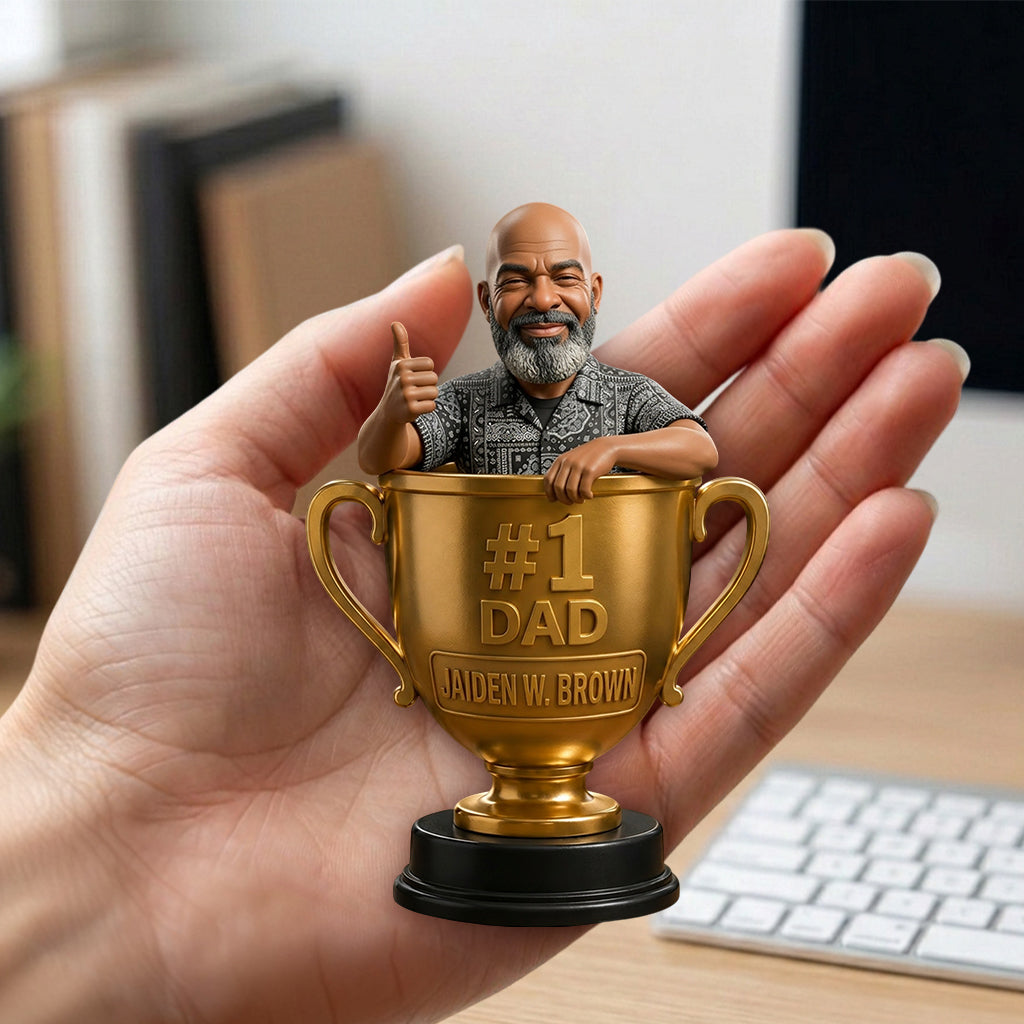 Personalisierte 3D-Figur für den besten Papa/Vater/Onkel
