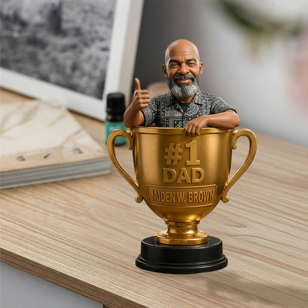 Personalisierte 3D-Figur für den besten Papa/Vater/Onkel