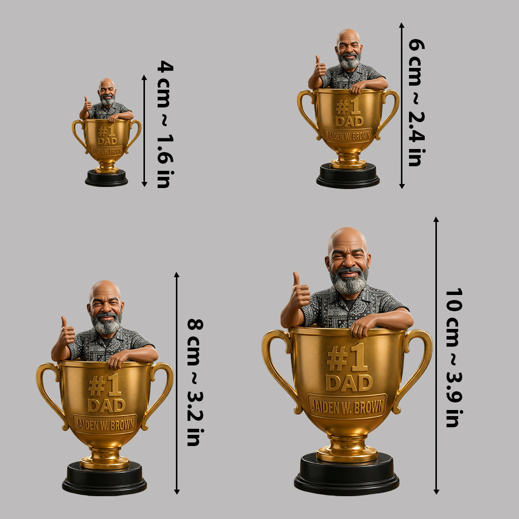 Personalisierte 3D-Figur für den besten Papa/Vater/Onkel