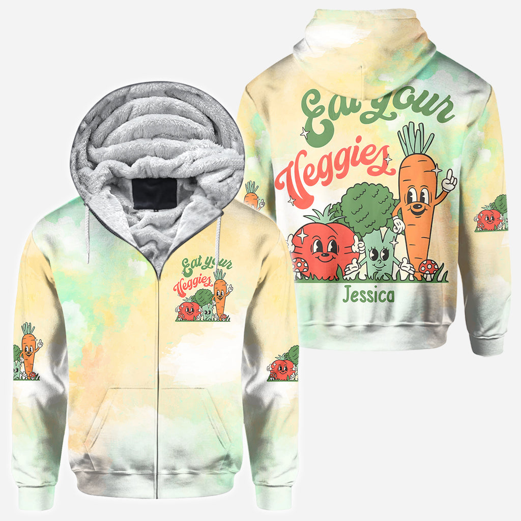 Iss dein Gemüse – Personalisiertes Veganismus-T-Shirt