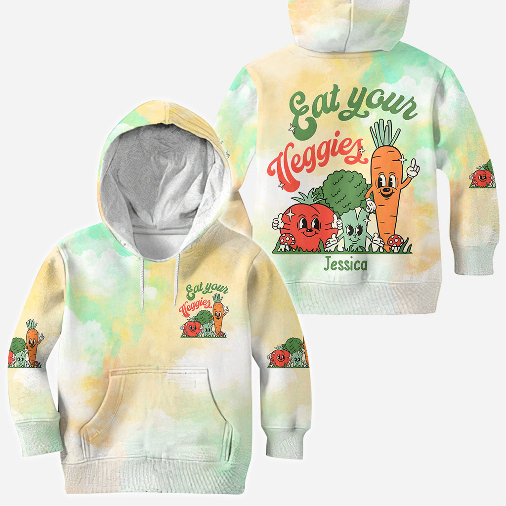 Iss dein Gemüse – Personalisiertes Veganismus-T-Shirt