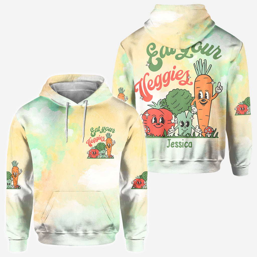 Iss dein Gemüse – Personalisiertes Veganismus-T-Shirt