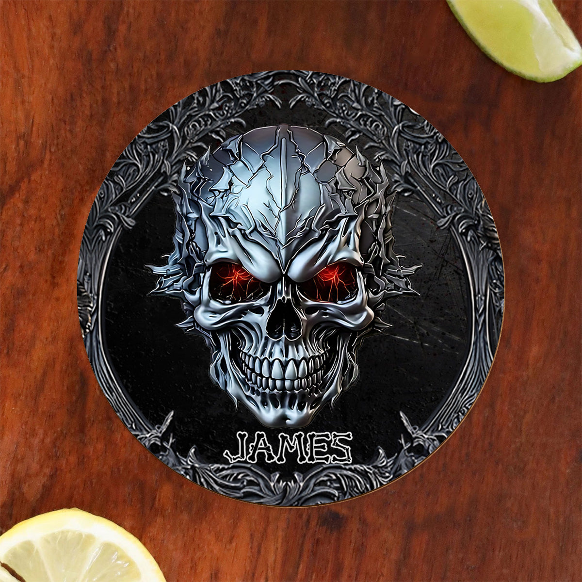 Cooler Totenkopf – personalisiertes Totenkopf-Whiskyglas