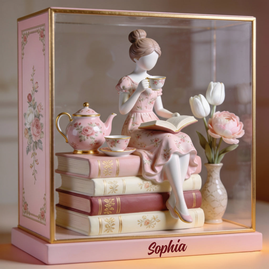 Liebe Bücher – Personalisierte Acrylplakette in Buchform