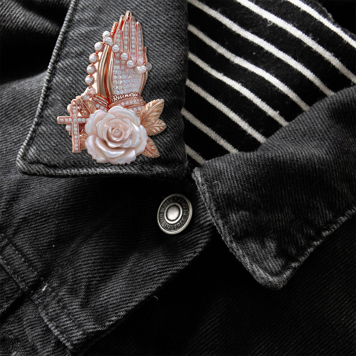 Ewiger Glaube – Personalisierte christliche Anstecknadel