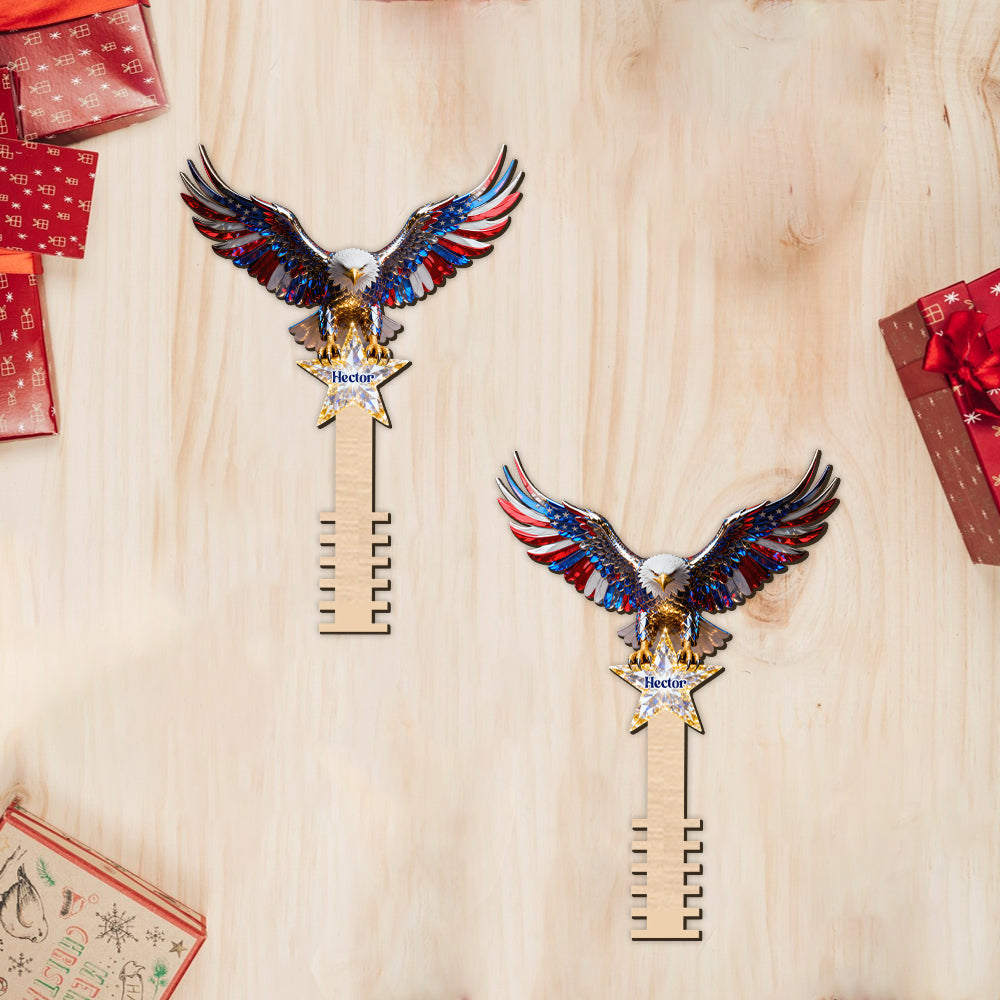 Starker Adler – Personalisierter Baumspitzenaufsatz mit Weißkopfseeadler