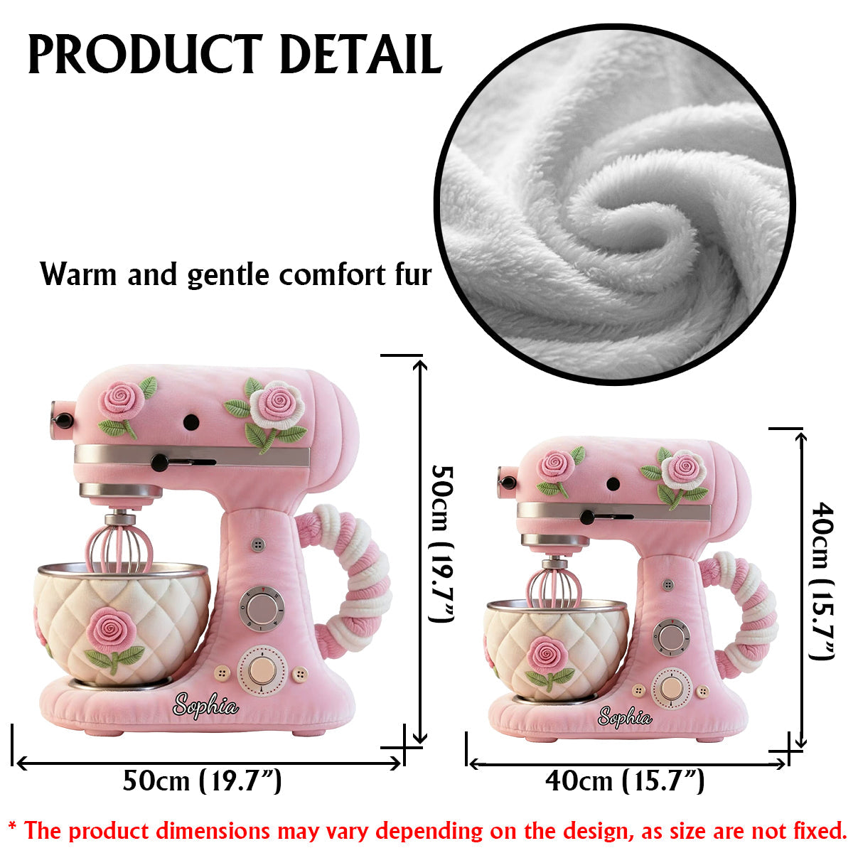 Das perfekte Geschenk für Backfans – personalisiertes Kissen in Backform aus Kunstfell