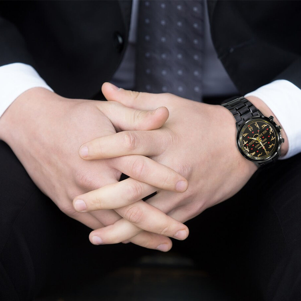 Ich liebe dich – Personalisierte, pikante Pärchen-Handuhr